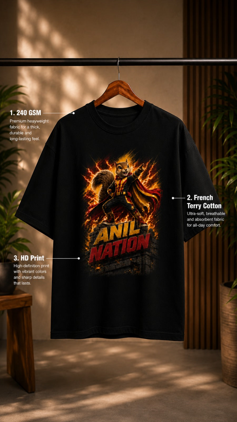 ANIL NATION— Limited Edition Oversized T-shirt